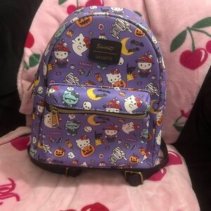 Loungefly Sanrio Hello Kitty Purple Halloween Backpack